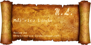 Móricz Linda névjegykártya